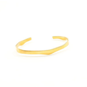 brass gold plated cuff bracelet