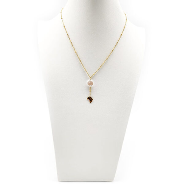 Best seller Noriko necklace on stainless steel gold plated.