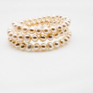 Timeless Pearl Layered Bracelet.off white