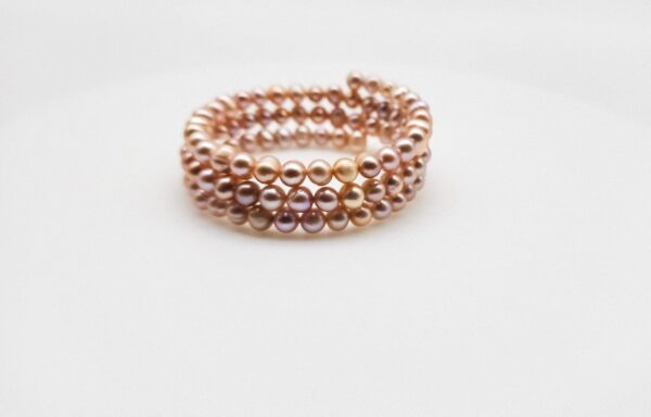 Timeless Pearl Layered Bracelet with Purple pearls