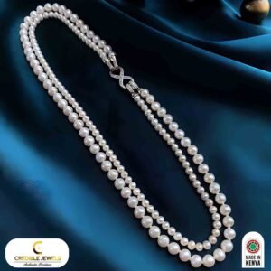 Classic Double Strand Pearl Necklace