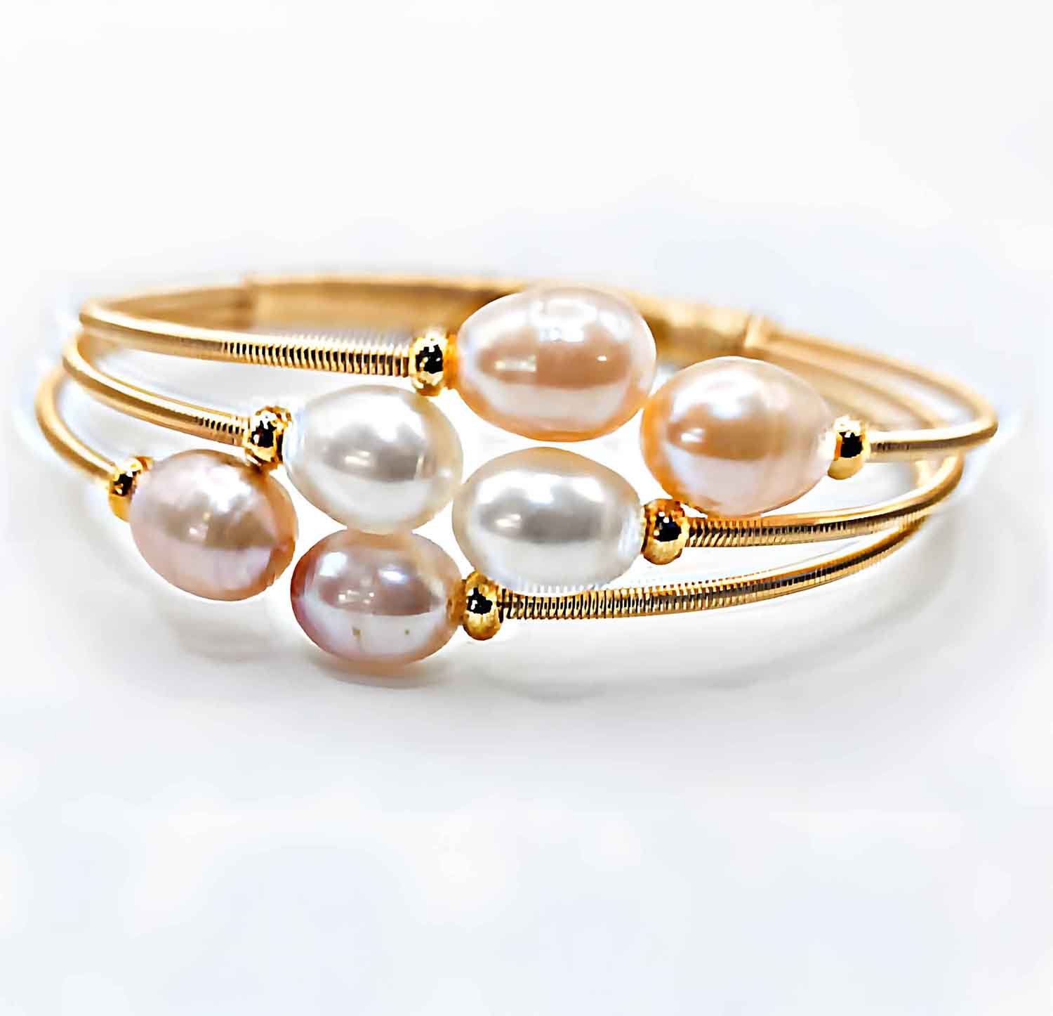 Three Tone Cuff Bracelet