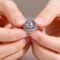 Bahari Ring - silver-grey with a swirl of zirconia in silver with a luxurious rhodium-plated finish