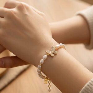 The Neema Butterfly Pearl Bracelets