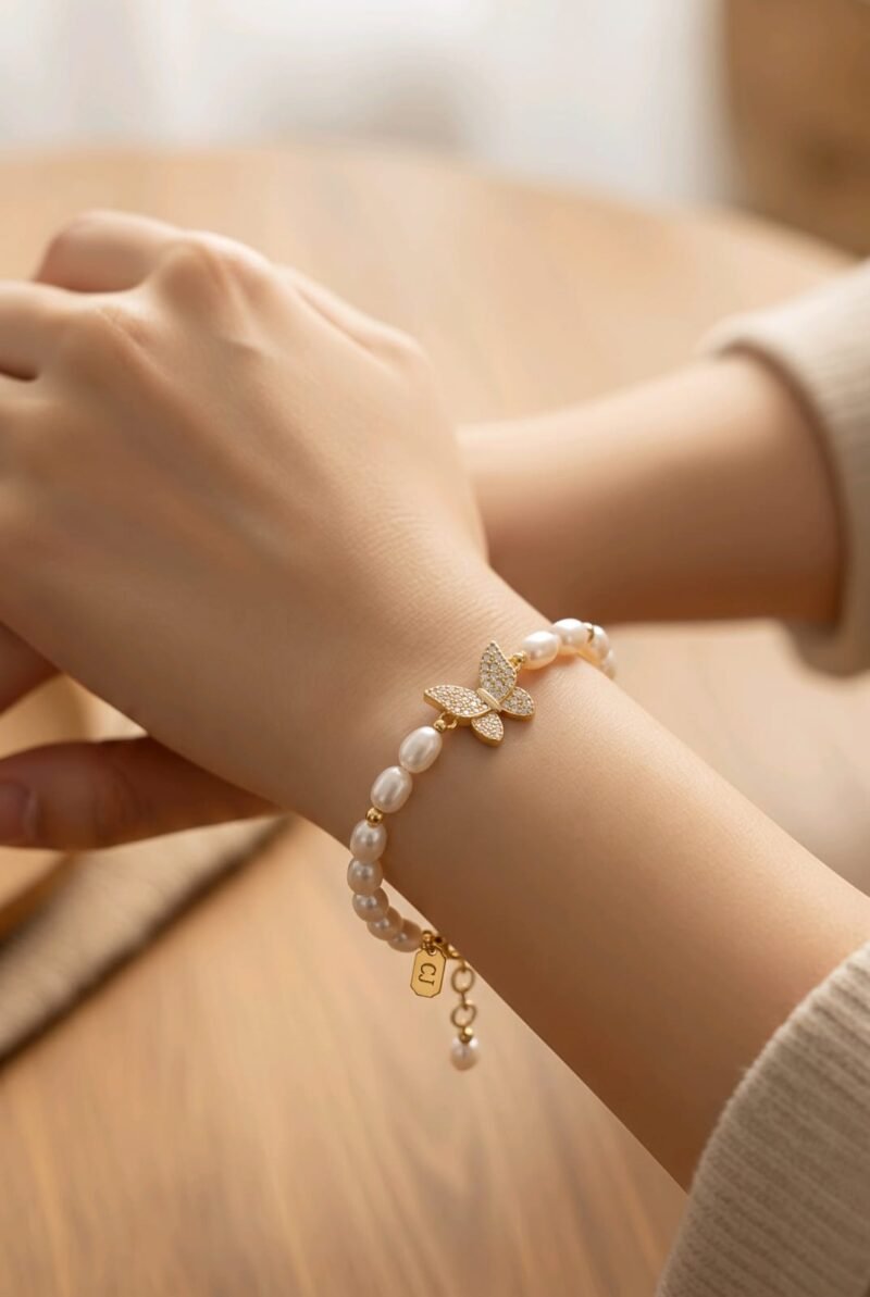 The Neema Butterfly Pearl Bracelets