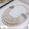 Classic 5-Strand Pearl Necklace on Sterling Silver