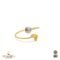 Brass 24k Gold Plated Africa Cuff Bracelets with Freshwater Pearls (Round)