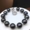 Freshwater Black Pearl Heart Locket Bracelet