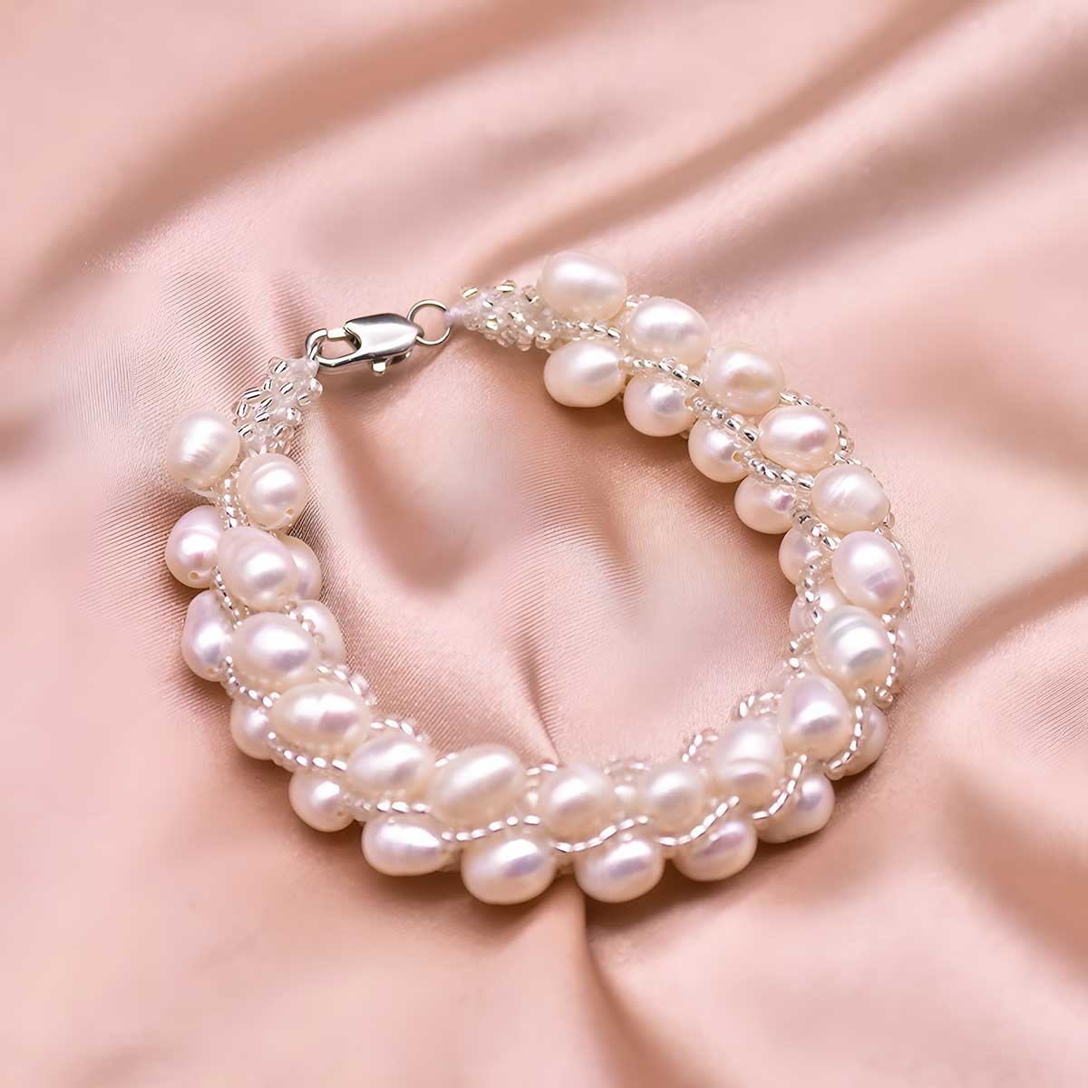 Freshwater Designer Pearl Bracelet Pink