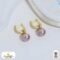 Sterling Silver 18k Gold Plated Earrings with Fresh Water Pearls