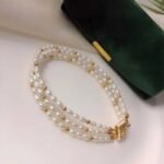 Three Strand Rice Pearl Bracelet