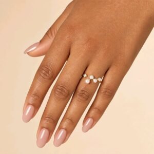 The Zuri Ring celebrates the rare beauty of purple freshwater pearls, thoughtfully handcrafted to make every moment beautifully unforgettable.