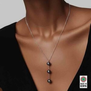 Three Drop Baroque Pearl Necklace