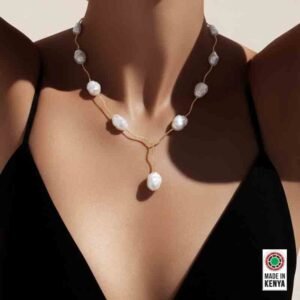 Baroque Lariat Necklace