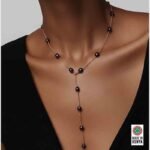 Rice Pearl Lariat Necklace