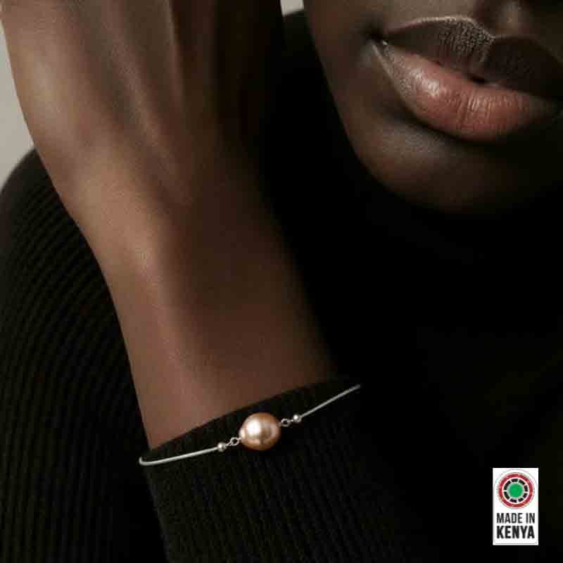 Purple Pearl Bolo Bracelet