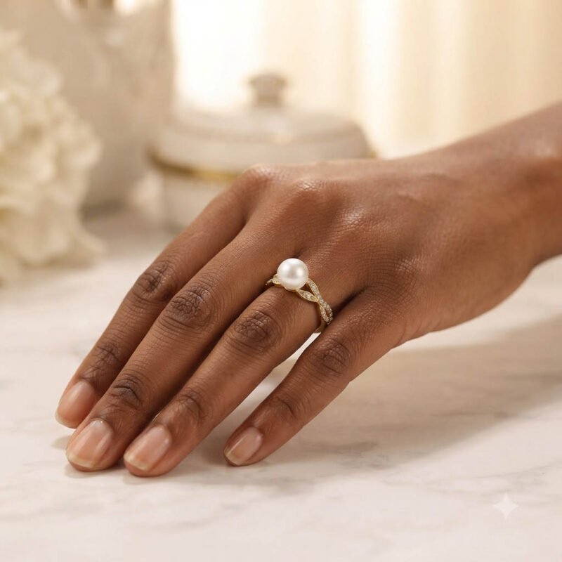 woman wearing milele ring 2