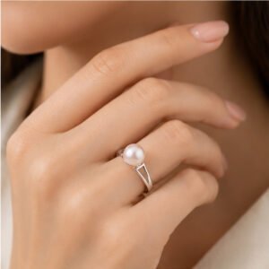fahari ring worn by a model