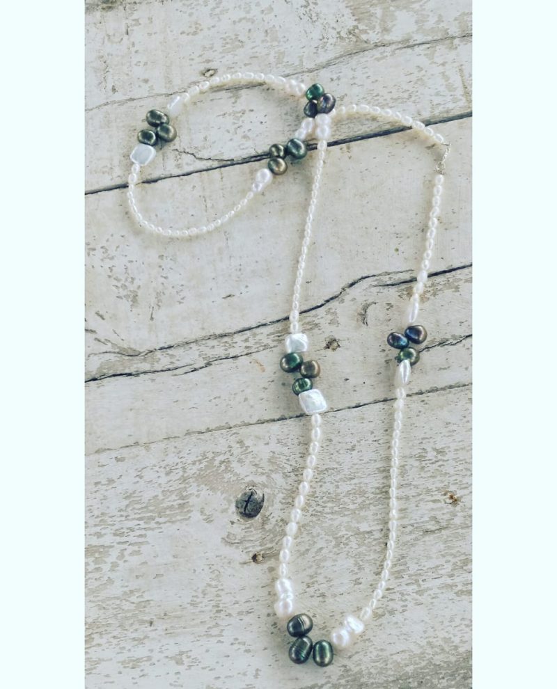 pearl stringed necklace